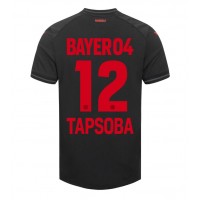 Bayer Leverkusen Edmond Tapsoba #12 Hjemmedrakt 2023-24 Kortermet